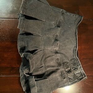 Women's Black Denim Shorts